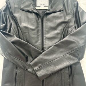 Wilsons Leather Women's Sleek Black Jacket. Never worn.